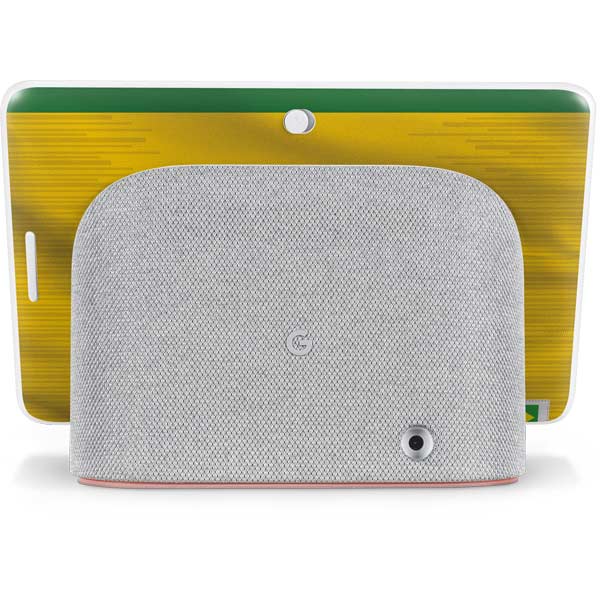 Brazil Soccer Flag Google Home Hub Skin