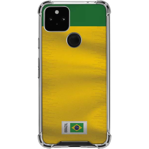 Brazil Soccer Flag Pixel Cases