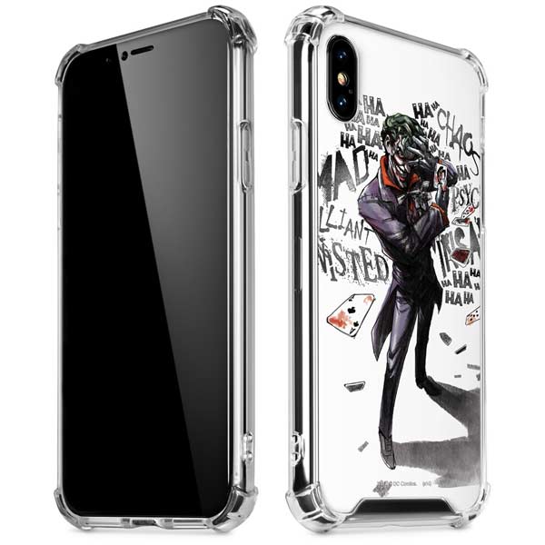 DC Comics The Joker Brilliantly Twisted iPhone X/XS Clear Case
