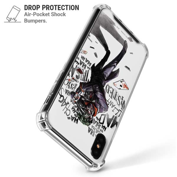 DC Comics The Joker Brilliantly Twisted iPhone X/XS Clear Case