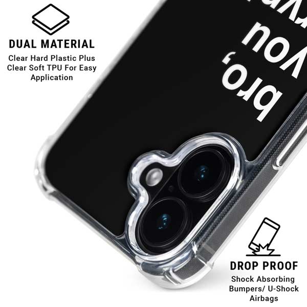 Bro You Crypto iPhone 17 Clear Case