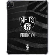 NBA Brooklyn Nets Black Animal Print iPad Pro 11in (2024) Clear Case