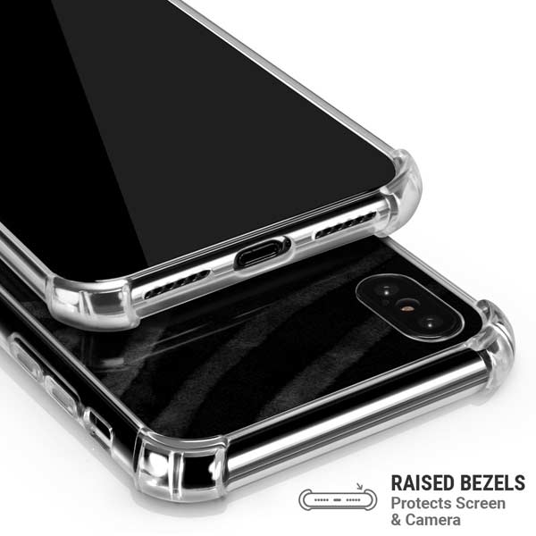 NBA Brooklyn Nets Black Animal Print iPhone X/XS Clear Case