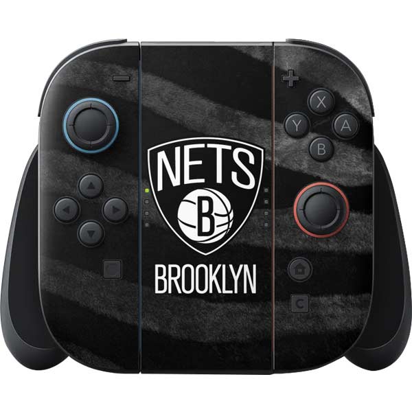 NBA Brooklyn Nets Black Animal Print Nintendo Skins