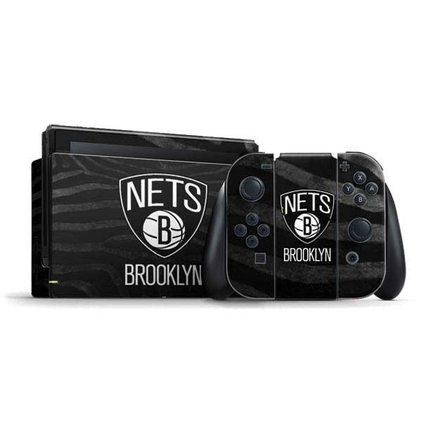 NBA Brooklyn Nets Black Animal Print Nintendo Skins