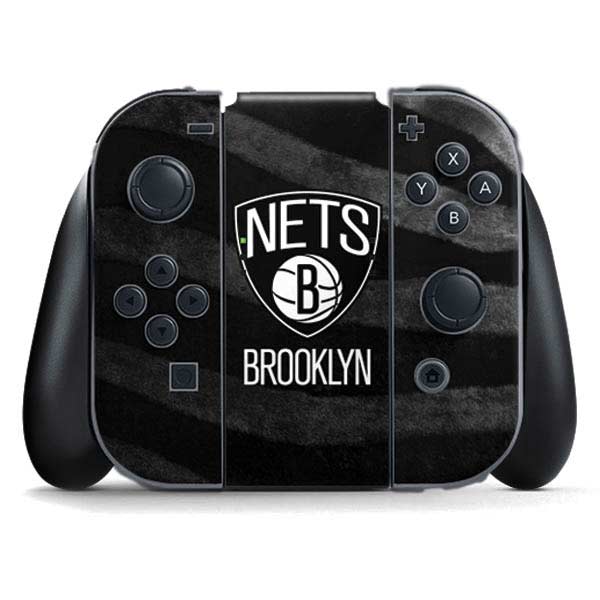 NBA Brooklyn Nets Black Animal Print Nintendo Skins