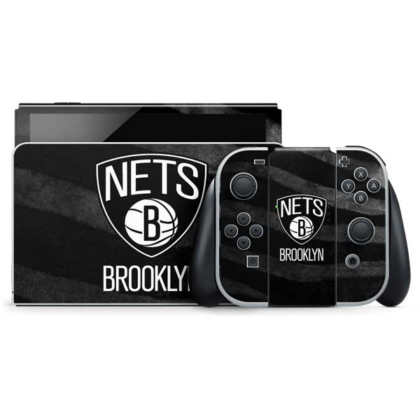 NBA Brooklyn Nets Black Animal Print Nintendo Skins