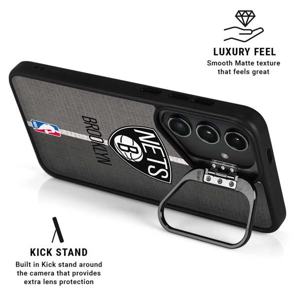 NBA Brooklyn Nets Canvas Galaxy S26 Plus Kickstand Case