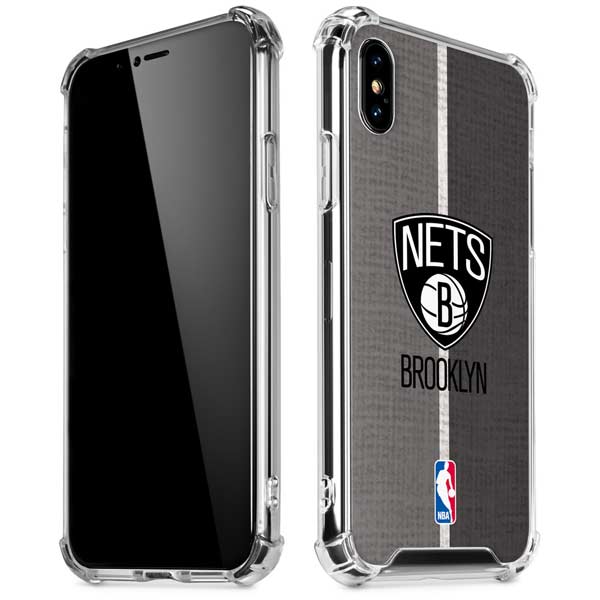 NBA Brooklyn Nets Canvas iPhone X/XS Clear Case