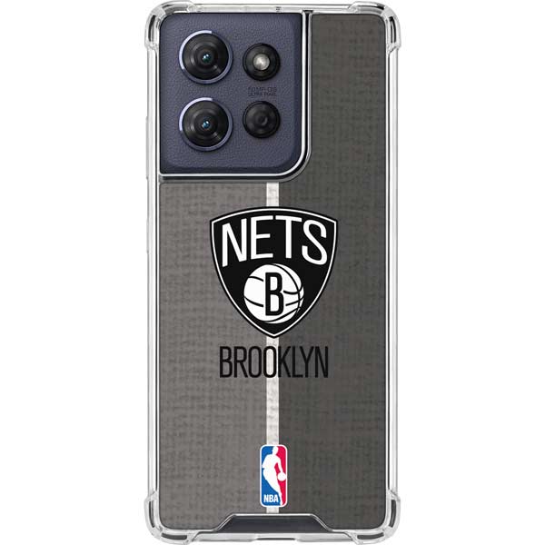 NBA Brooklyn Nets Canvas Moto G Play 5G (2025) Clear Case