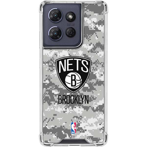 NBA Brooklyn Nets Digi Camo Moto G Power 5G (2025) Clear Case