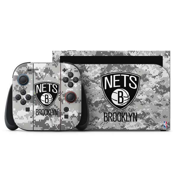 NBA Brooklyn Nets Digi Camo Nintendo Skins