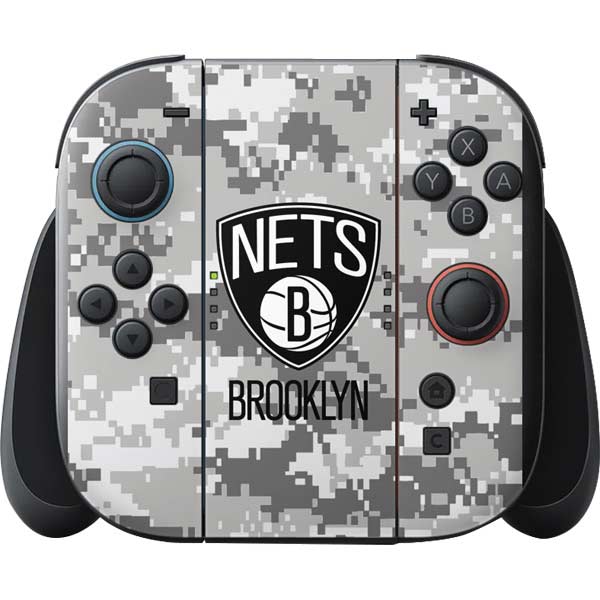 NBA Brooklyn Nets Digi Camo Nintendo Switch 2 (2025) with Joy-Con Skin