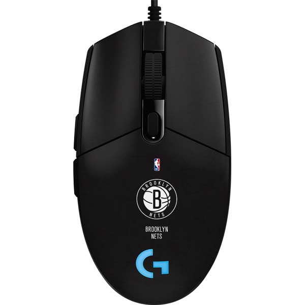 NBA Brooklyn Nets Distressed G203 Prodigy RGB Wired Gaming Mouse Skin