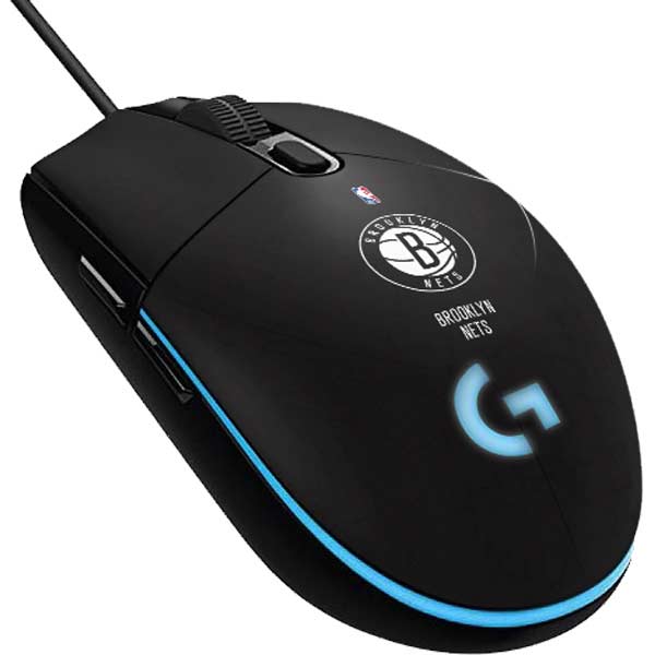 NBA Brooklyn Nets Distressed G203 Prodigy RGB Wired Gaming Mouse Skin