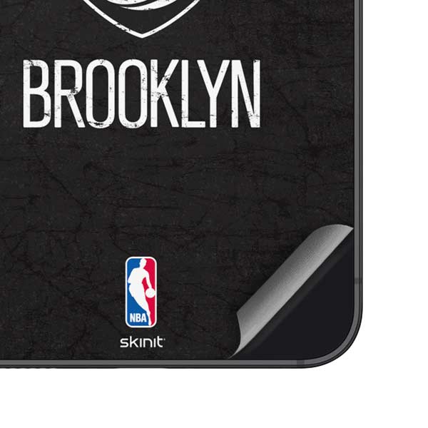 NBA Brooklyn Nets Distressed Galaxy S25 Skin