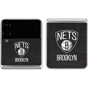 NBA Brooklyn Nets Distressed Galaxy Z Flip4 5G Skin