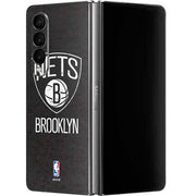NBA Brooklyn Nets Distressed Galaxy Z Fold4 5G Skin