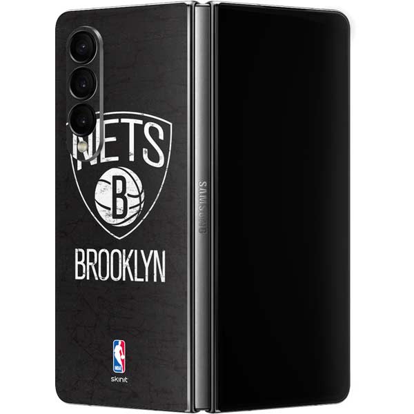 NBA Brooklyn Nets Distressed Galaxy Z Fold4 5G Skin