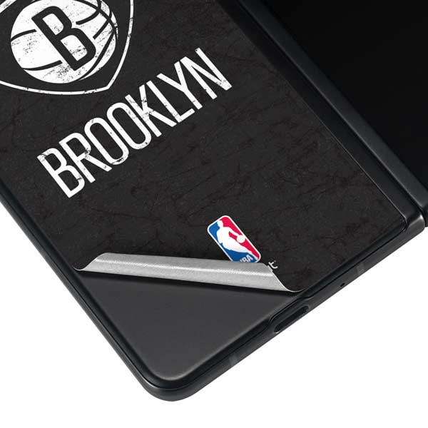 NBA Brooklyn Nets Distressed Galaxy Z Fold4 5G Skin
