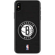 NBA Brooklyn Nets Distressed iPhone XS Skin