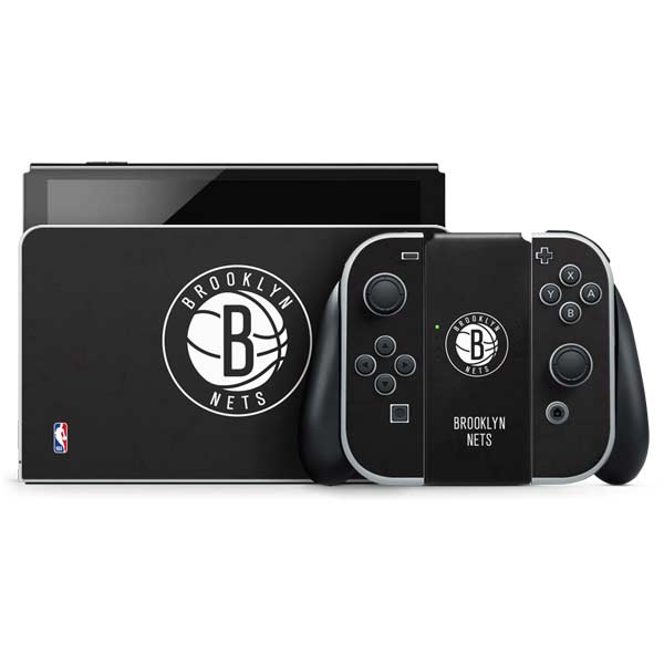NBA Brooklyn Nets Distressed Nintendo Switch OLED (2021) Skin