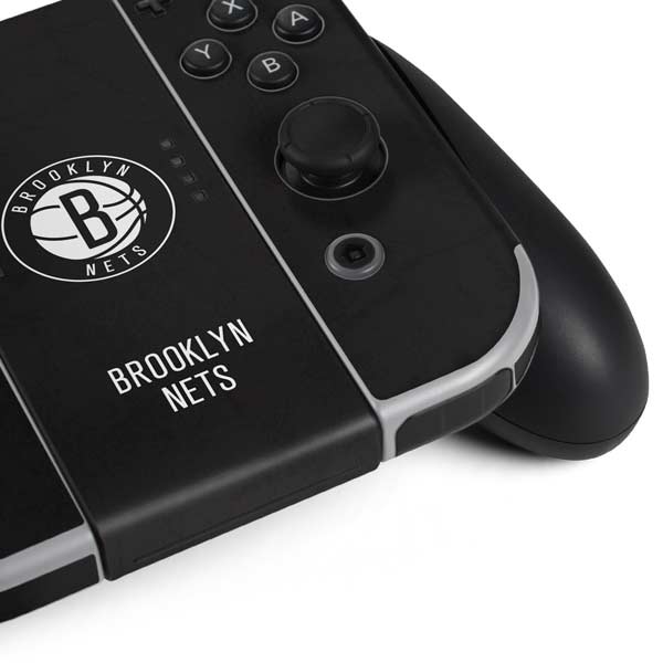 NBA Brooklyn Nets Distressed Nintendo Switch OLED (2021) Skin