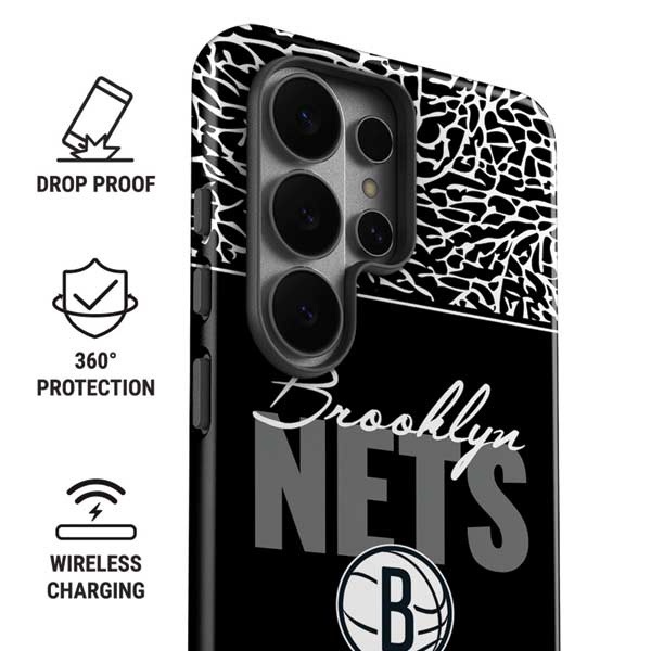 NBA Brooklyn Nets Elephant Print Galaxy S26 Ultra Impact Case