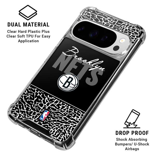 NBA Brooklyn Nets Elephant Print Google Pixel 10 Pro XL Clear Case