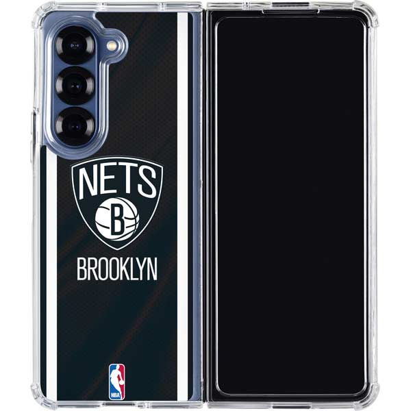 NBA Brooklyn Nets Jersey Galaxy Z Fold7 Clear Case