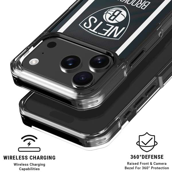 NBA Brooklyn Nets Jersey iPhone 17 Pro Clear Case