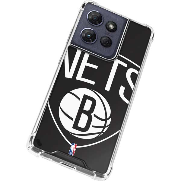 NBA Brooklyn Nets Large Logo Moto G Play 5G (2025) Clear Case