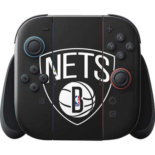NBA Brooklyn Nets Large Logo Nintendo Switch 2 (2025) with Joy-Con Skin