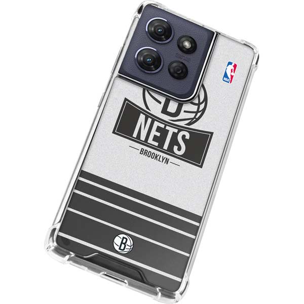NBA Brooklyn Nets Static Moto G Power 5G (2025) Clear Case