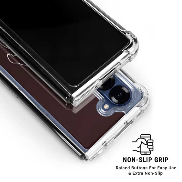 Brown University Bears Logo Galaxy Z Fold7 Clear Case