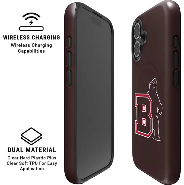 Brown University Bears Logo iPhone 16 Magsafe Impact Case