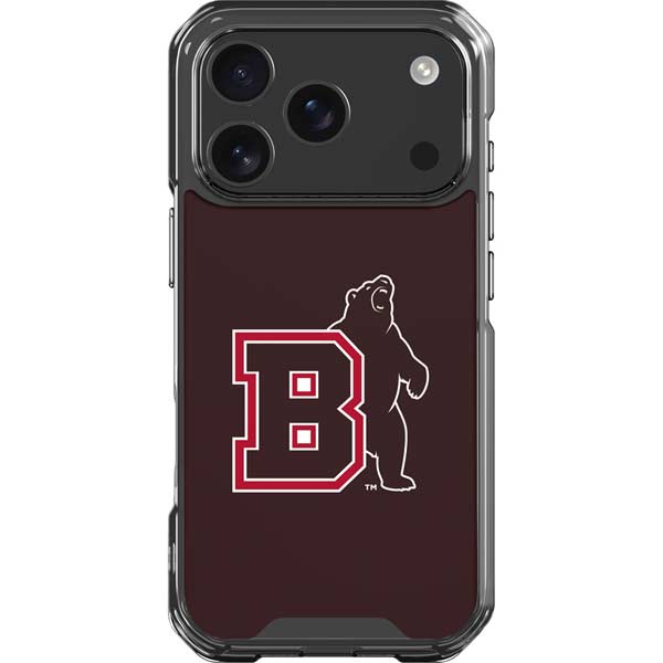 Brown University Bears Logo iPhone 17 Pro Clear Case