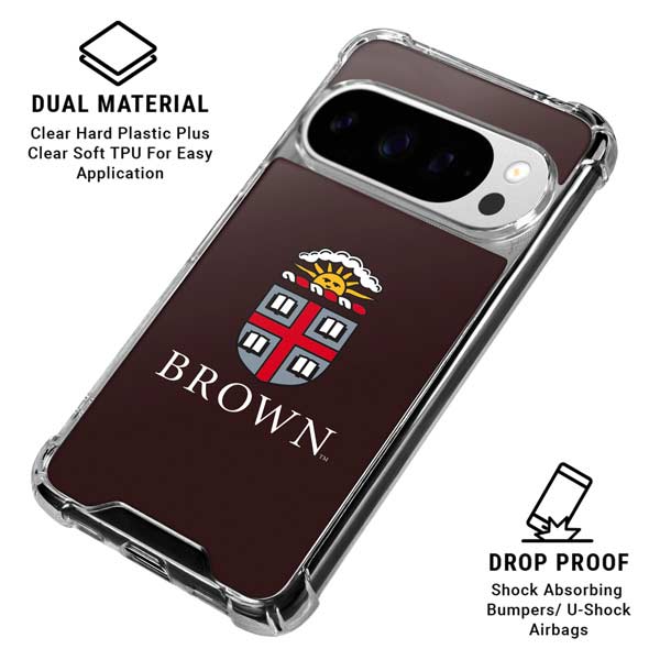 Brown University Primary Logo Google Pixel 10 Pro XL Clear Case