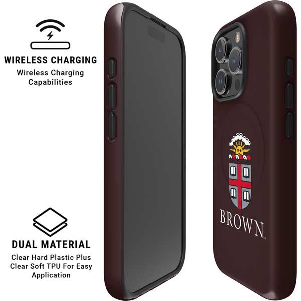Brown University Primary Logo iPhone 16 Pro Magsafe Impact Case