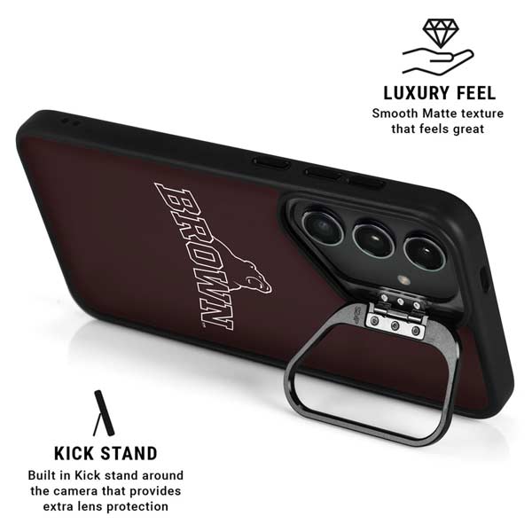 Brown University Outlined Galaxy S26 Plus Kickstand Case