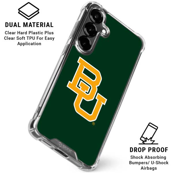 Baylor University BU - Green Galaxy S26 Plus Clear Case