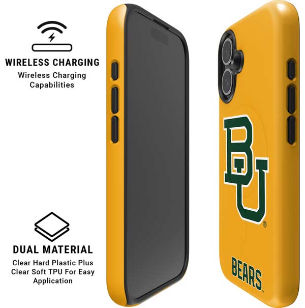Baylor University BU Yellow iPhone 16 Magsafe Impact Case