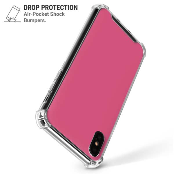 Bubble Gum Pink iPhone X/XS Clear Case
