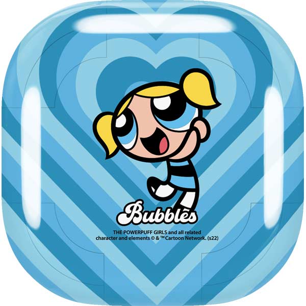 Cartoon Network Powerpuff Girls Bubbles Blue Hearts Galaxy Buds Live Skin