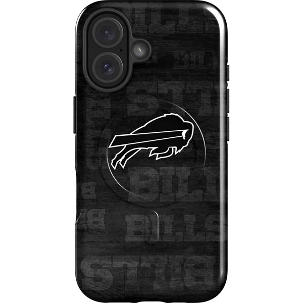 NFL Buffalo Bills Black & White iPhone 16 Plus Magsafe Impact Case