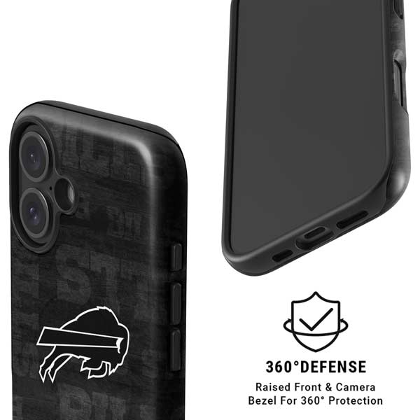 NFL Buffalo Bills Black & White iPhone 16 Plus Magsafe Impact Case