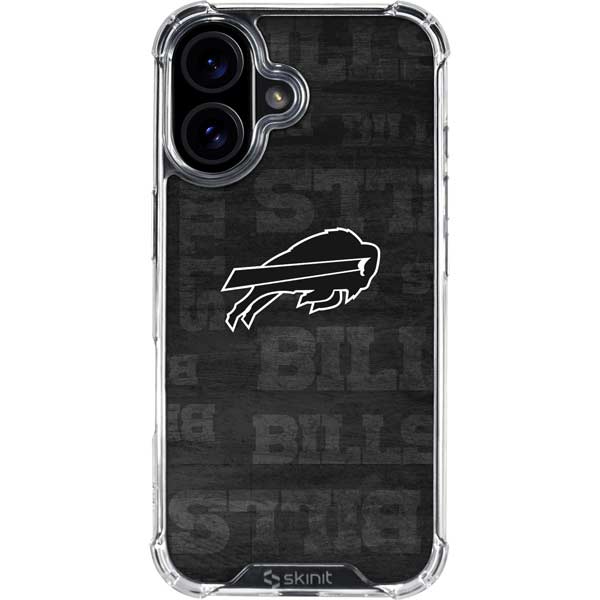 NFL Buffalo Bills Black & White iPhone 17 Clear Case