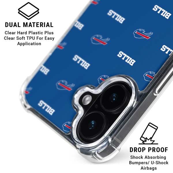 NFL Buffalo Bills Blitz Series iPhone 17 Clear Case