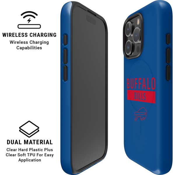 NFL Buffalo Bills Blue Performance Series iPhone 16 Pro Magsafe Impact Case