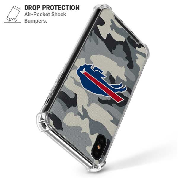 NFL Buffalo Bills Camo iPhone X/XS Clear Case